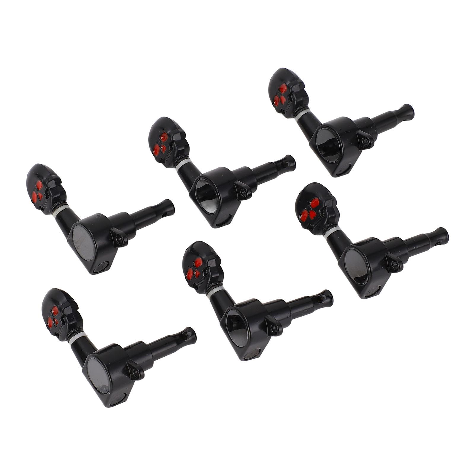 

6R Guitar String Tuning Pegs Metal Machine Heads Knobs Replacement for Acoustic Electric Guitars