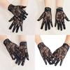 Breathable Elastic Gloves with Gothic Skull Design Perfect for Halloween Costumes Cosplay Event and Themed Parties