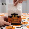 Holiday Party Dining Accessories Halloween Ghost/Cat Wooden Napkin Holder, Cute Paper Towel Decorative Autumn Theme Festive Decor Stand, Freestanding