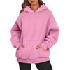 Women's Oversized Long Sleeve Crewneck Sweatshirt Casual Loose-Fitting Drawstring