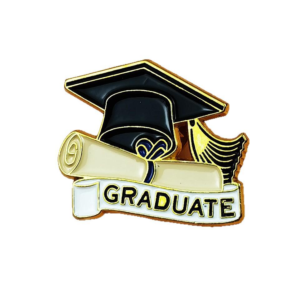 Graduation Cap Brooch and Pendant for Student Apparel and Bags