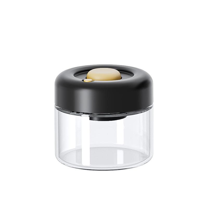 Coffee Beans Vacuum Sealed Tank Transparent Glass Food Storage Jars Household Moisture-Proof Air Extraction Airtight Container