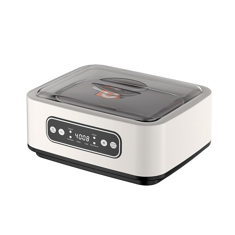 Compacta Máquina Inteligente de Yogur y Fermentación de 1.6L: Máquina Automática de Natto, Vino de Arroz y Yogur