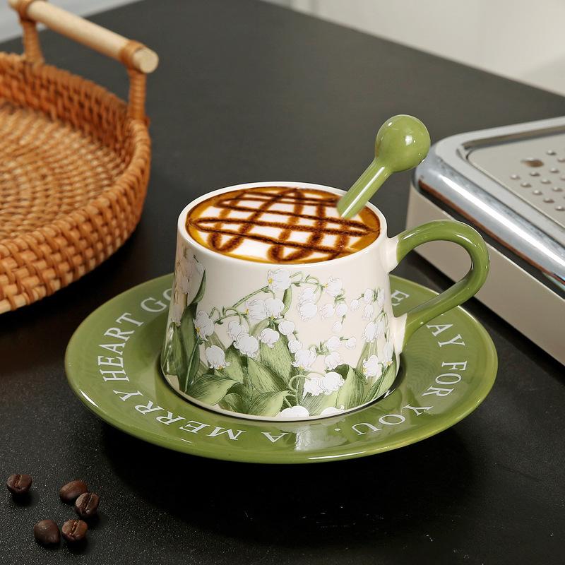 Nordic Tulip Household Ceramic Cup Coffee Cup Office Teacup Mug Teachers' Day Girls Gift