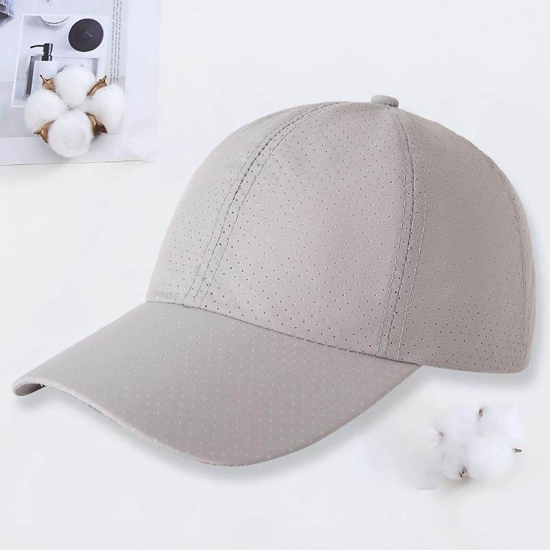 Summer laser punching breathable mesh quick drying baseball cap men's and women's leisure sun protection outdoor sun hat