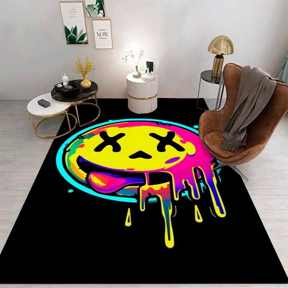 3D Vortex Illusion Area Rug Anti-Slip Floor Mat for Living Room Sofa Table Playroom Home Decor Large Carpet