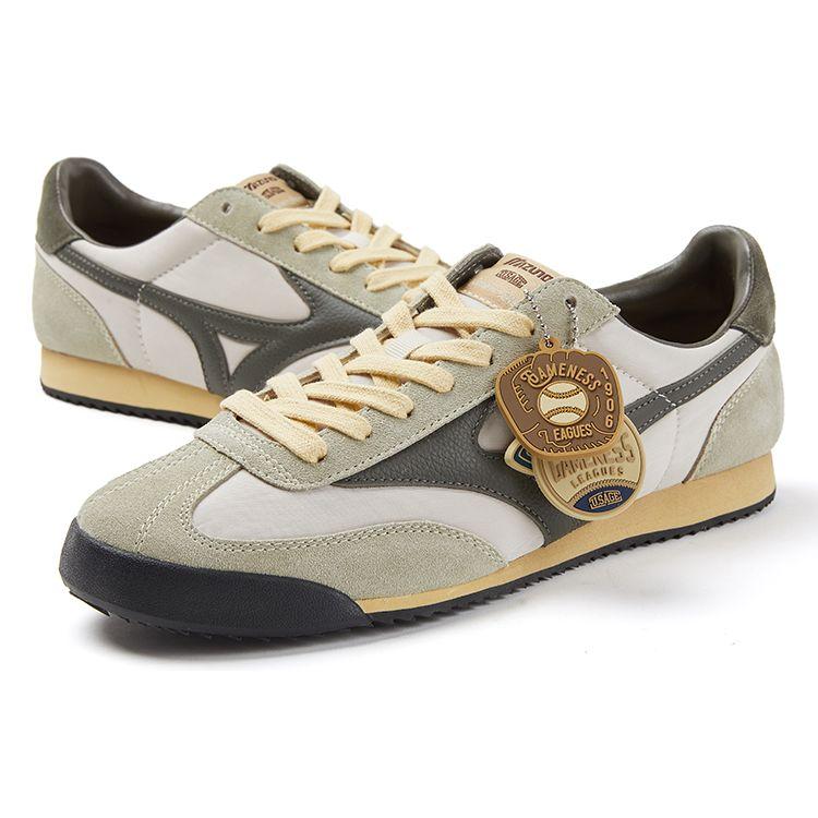 Mizuno U.Sage X  LG 60S Retro Couple Shock Absorbing Non-Slip Wear-Resistant Low-Top Casual Running Shoes Unisex Sneaker Gray D1GH231102