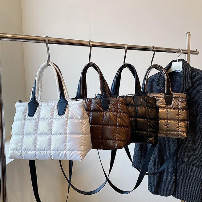 Bavlněná taška Argyle 2025 – Velká kapacita, Všestranná dámská taška přes rameno a crossbody