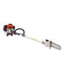 Gas Pole Saw, 43CC 2 Stroke Gas Powered Pole Saws with 25.4 Cm Cutting Bar, Cordless Tree Trimmer with Rotatable Head, 2.1 To 3.6 M Extendable,