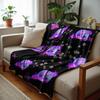 Voll Pink Erdbeer-Wiederholung Weiche Flanelldecke Atmungsaktiver Warmer Überwurf für Büro Auto Sofa Kinderzimmer Geburtstag Weihnachtsgeschenk