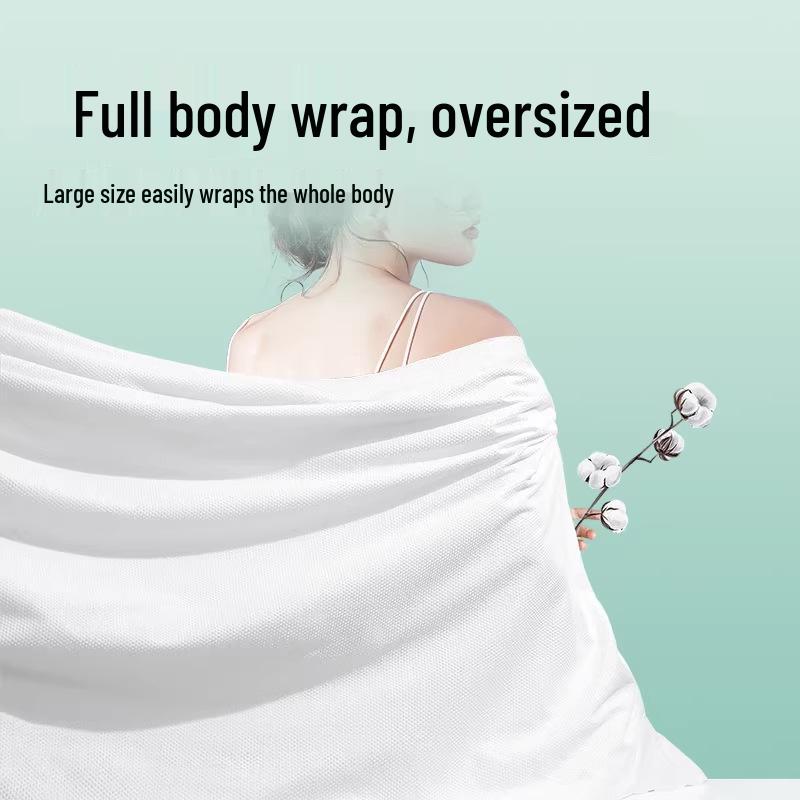 Individually Wrapped Disposable Travel Towels - Enlarged & Thickened for Bath or Face Wash