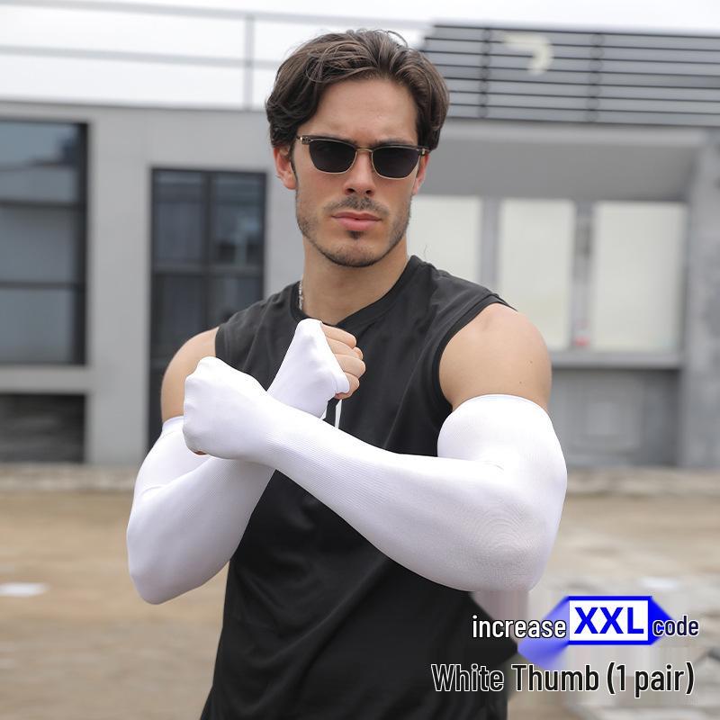 Women's Cycling Ice Silk Sleeves – Breathable UV Protection for Summer Outdoor Sports