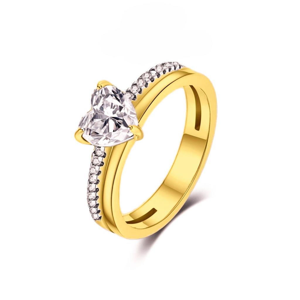 925 Silver Pink Bow Ring Timeless  Red Blue Heart Finger Rings For Women Wedding Crystal Ring Jewelry Gift 2025