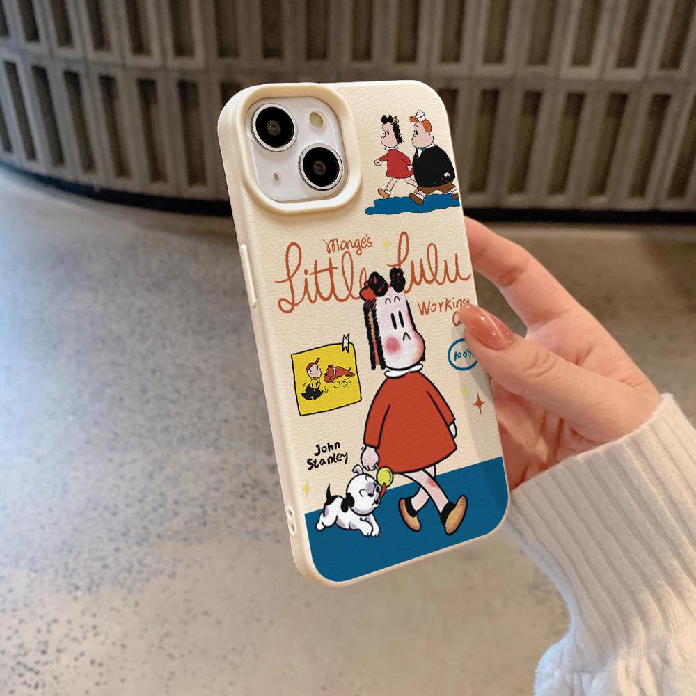 Japanese Ins Cartoon Animation Character for Apple 16 Mobile Phone Case for IPhone15 New 14plus Female 12/14