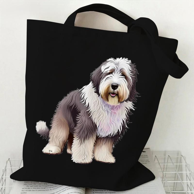 

Женские сумки Сиба-ину Корги Пудель Бигль Животное Собака Серия Холщовая сумка-тоут Модная забавная сумка для любителей собак Подарок для дам