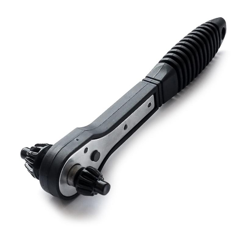 2 in 1 Bohrfutterschlüssel Multifunktions-Handbohrschlüssel Bohrfutter Ratsche Schraubenschlüssel Werkzeugzubehör