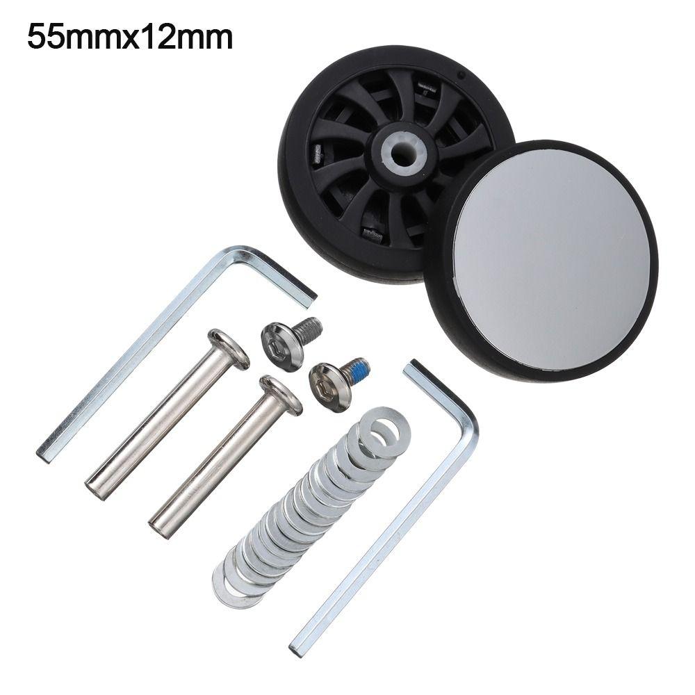 2Pcs Durable Universal Replace Wheels With Screw Travel Luggage Wheels Replacement Suitcase Parts Axles Caster Wheel Repair Kit