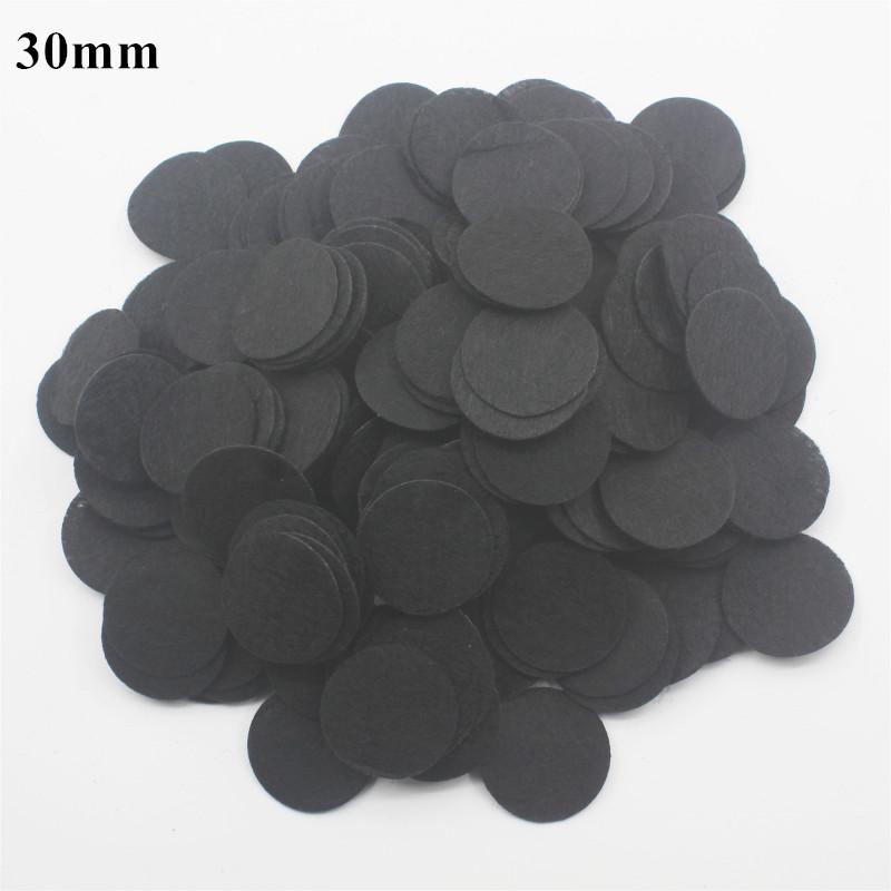 300pcs 25/30/35mm Non Woven Round Felt Circle Pads Die Cut Appliques DIY Flower Crafting Sewing Hair Accessories