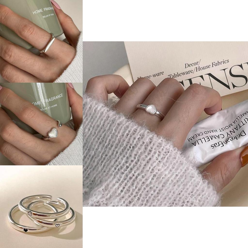 Elegantly Adjustable Crafted Open Heart Ring For Women Unique Design Geometric