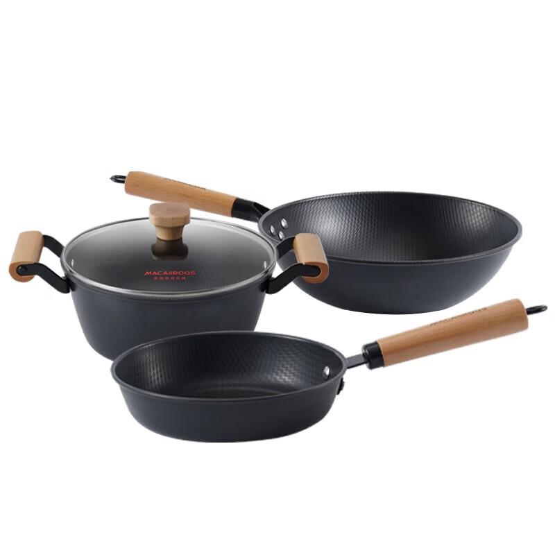 Maikaluo Non-Coated Fine Iron Cookware Set
