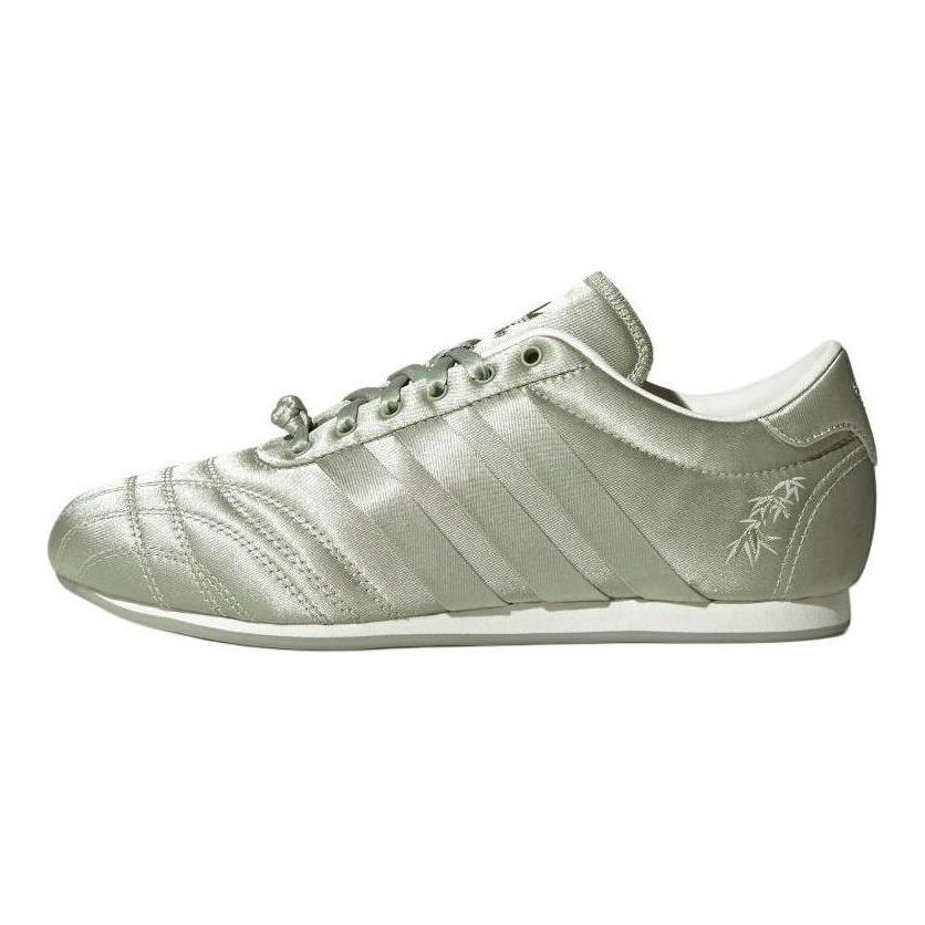 Adidas Originals Taekwondo Lace W Soft Comfortable Non-Slip Durable Low-Top Training Shoes Women Sneakers Green JR7449