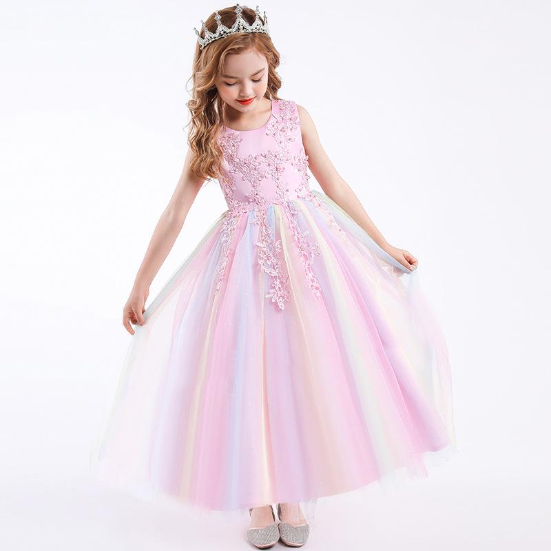 CARISA Sleeveless Mesh Performance Princess Dress for Girls