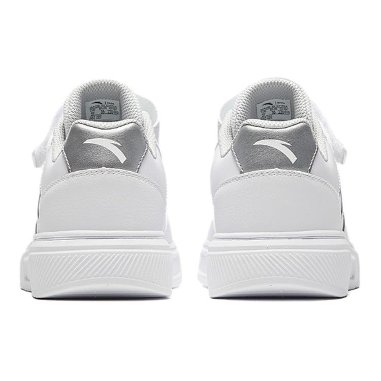 Anta Comfortable Versatile Non-Slip Wear-Resistant Low-Top Kids Skate Shoes Kids Sneakers White 332438012S-2