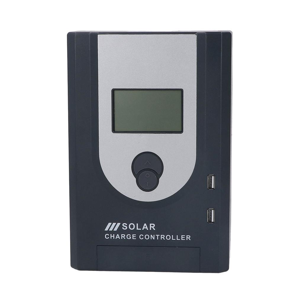 MPPT Solar Charge Controller Panel Regulator Lithium Battery Charger with Bluetooth Black DC12 24V