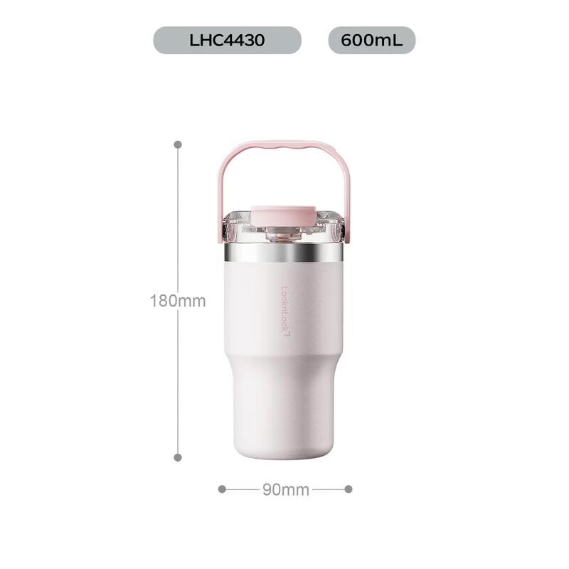 

LOCK&LOCK Ceramic Coated Insulated Travel Straw Mug