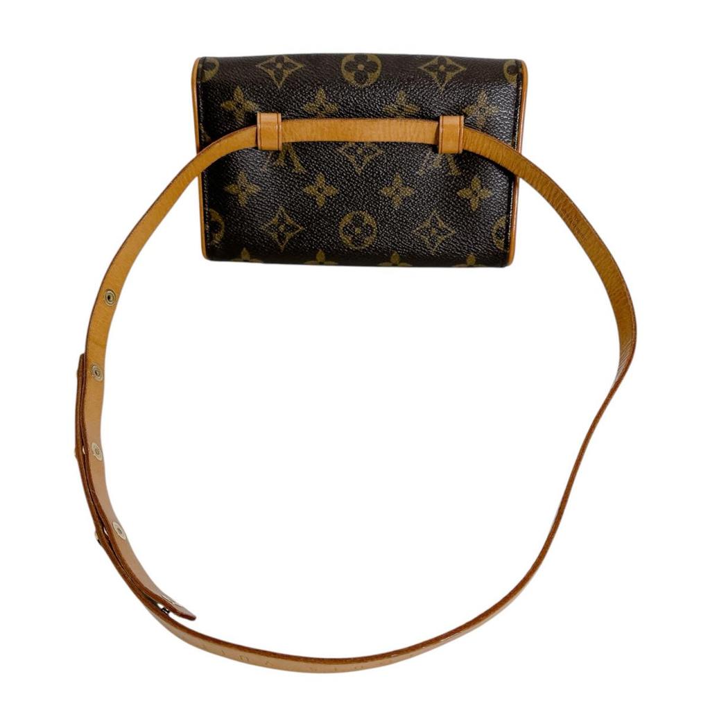 LOUIS VUITTON Monogram Florentine Waist bag Pochette Monogram canvas Brown Used