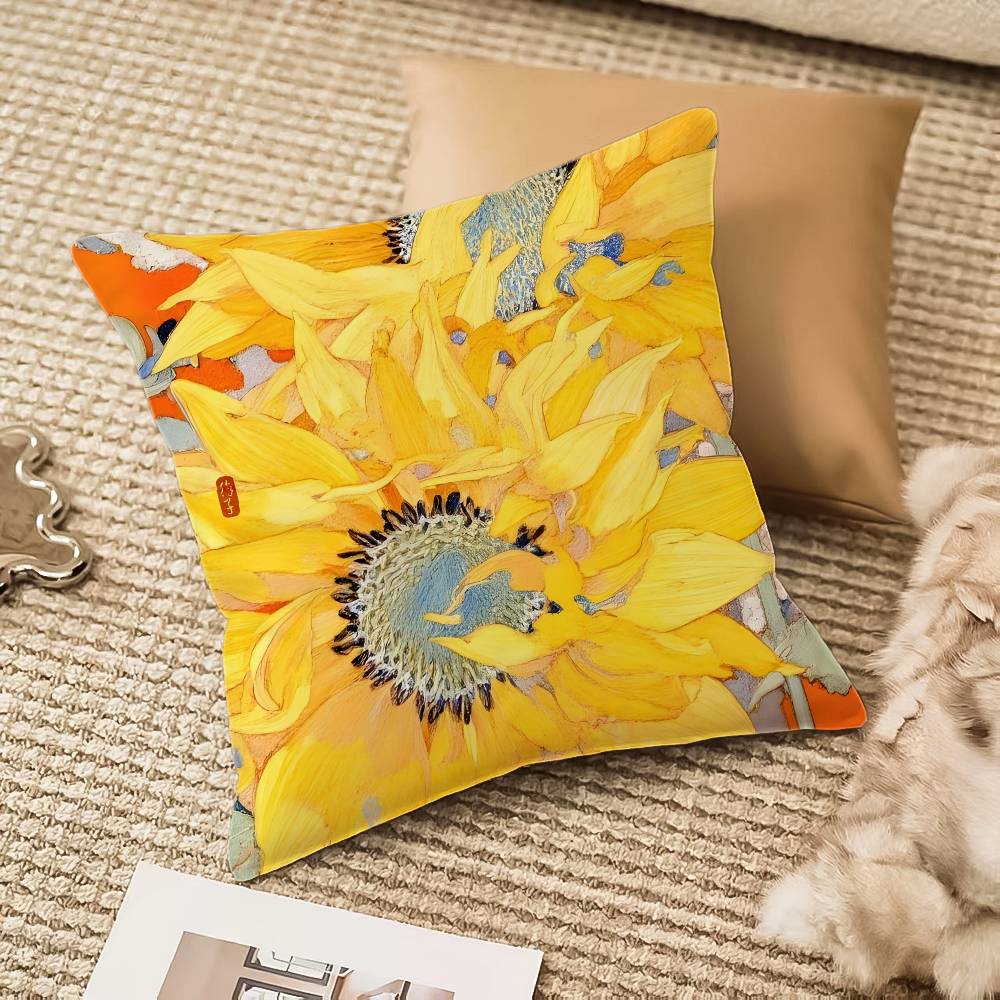 

Наволочка Подсолнух Защита от пылевых клещей Невидимая молния Диван-кровать 12x12Inch