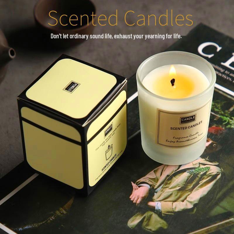 Scented Candle Birthday Gift - Smokeless Sleep Aid In Decorative Gift Box (5x6 Cup)