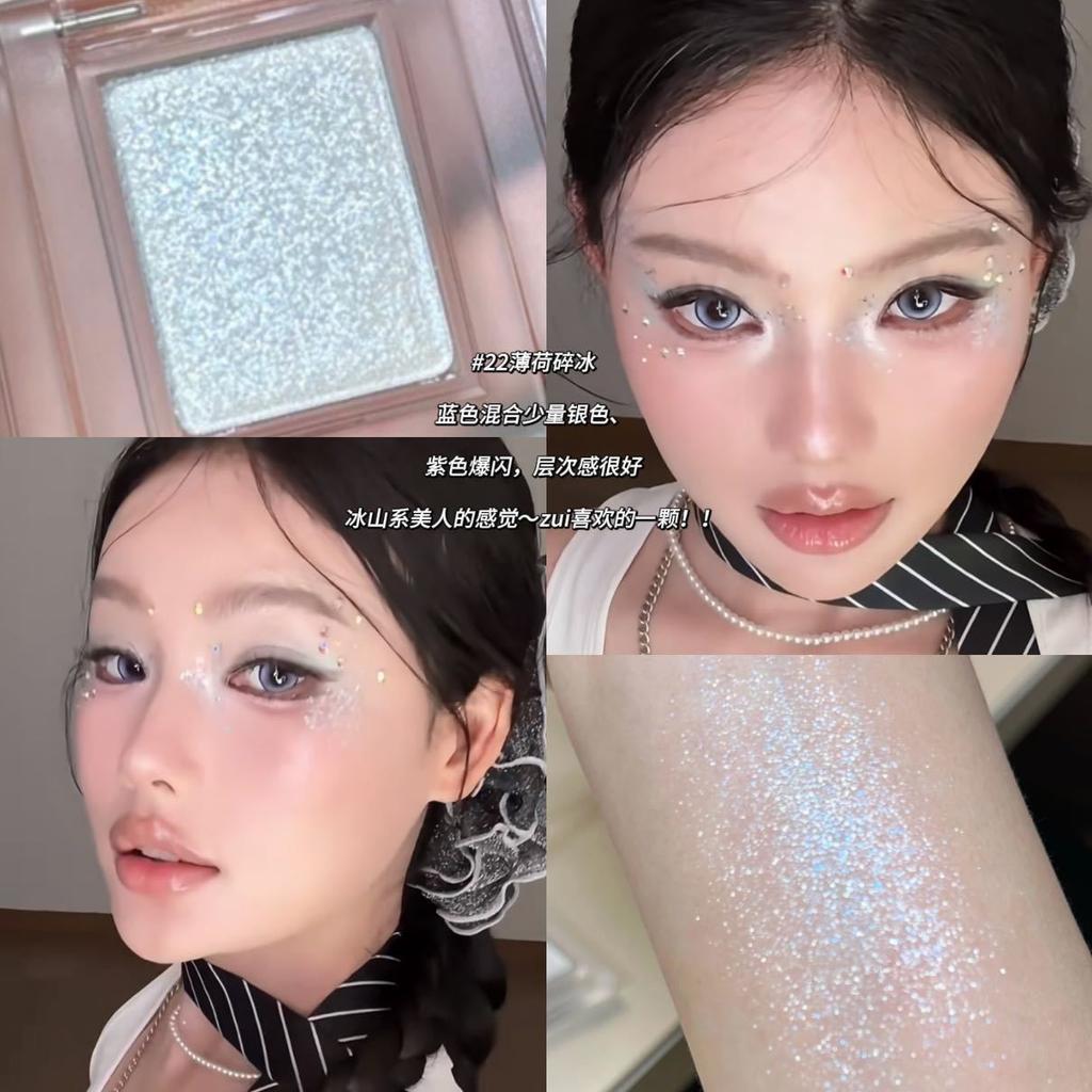 Single Color Eyeshadow Matte Shimmer Fine Texture Affordable Eye Makeup For Women