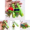 Kleurrijke PVC Ninja Turtles Sleutelhanger Schattige Siliconen Tassenhanger Voor Kinderen Cadeaus