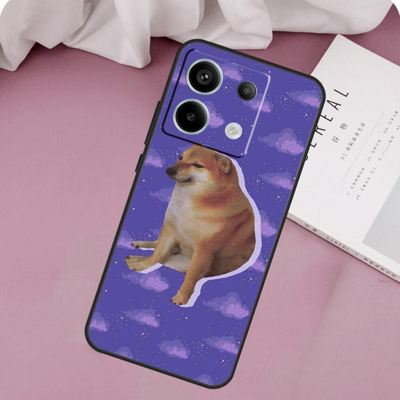 

Funny Cheems Doge Case For Xiaomi Redmi Note 14 13 12 11 10 9 Pro 11S 12S Redmi 14C 10C 12C 13C 15C 15 Cover Redmi Note 14 Pro 5G