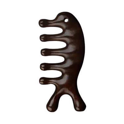 Wood Massage Comb Five Wide Tooth Combs Hair Care Neck Facial Tool Scalp