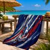 Crystal Palace Crest Design Beach Towel Microfiber Beach Towel, Lightweight and Quick-Dry, for Summer Travel, Swimming Pool Fan Birthday Gift