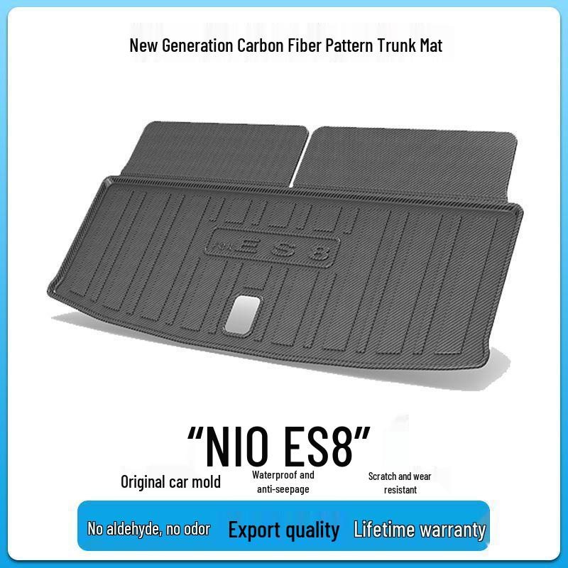 Nio ES8 Trunk Mat - TPV Carbon Fiber Texture Interior Decor