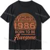 2024 Unisex Summer Tops Tshirt Vintage 1986 Classics Tshire Streetwear Printed Tshirt Top  Retro Style Tshirt