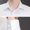 New Plus Size  8XL Men Solid Color Business Shirt Fashion Classic Basic Casual Slim White Long Sleeve Shirts Brand Clothes