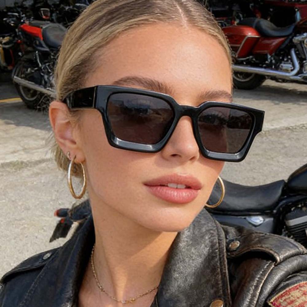 Fashion Square Sunglasses Women Vintage Luxury Brand Designer Black Irregular Ladies Sun Glasses Eyewear Mirror Gafas De Sol