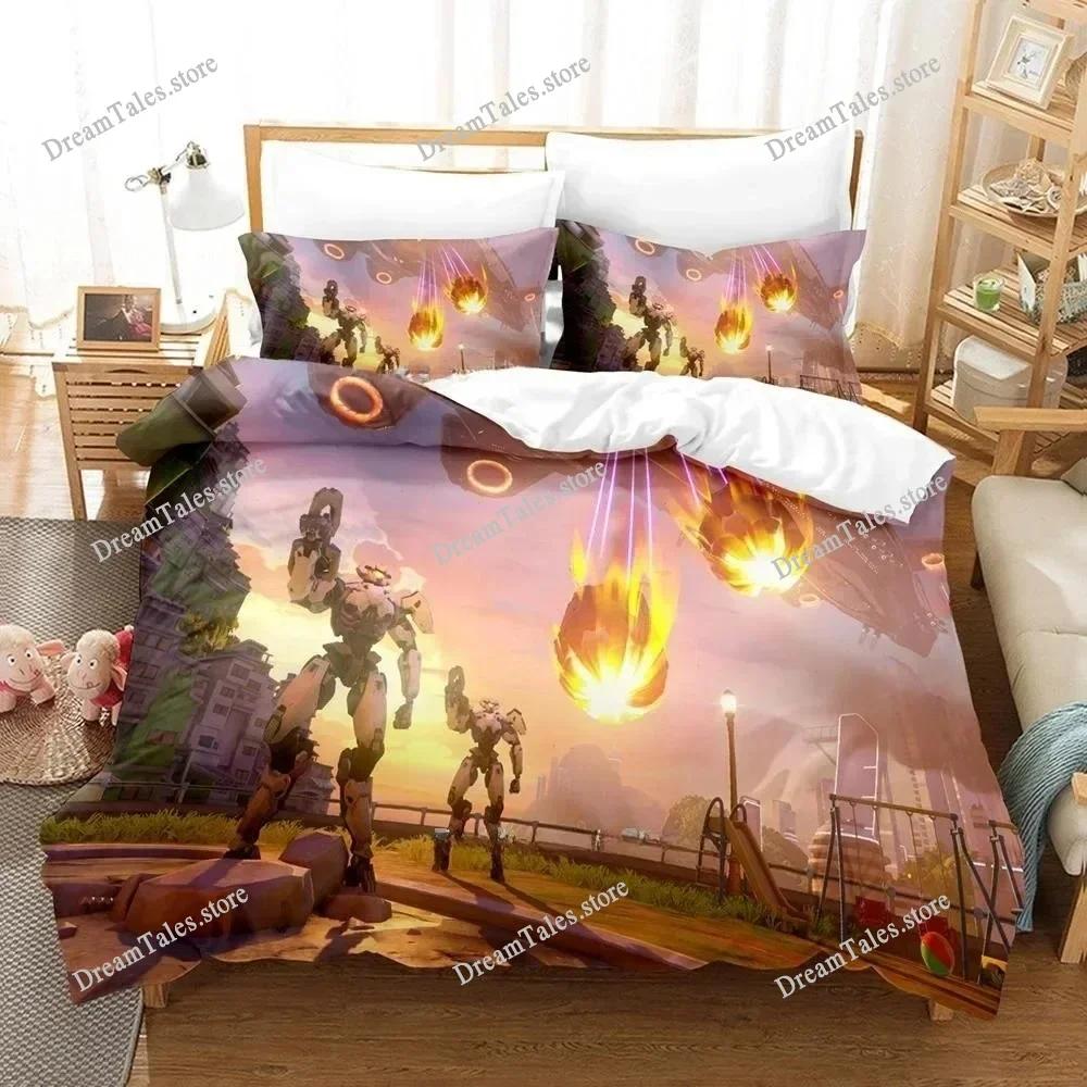 New Overwatch 2 Invasion Bedding Set Single Twin Full Queen King Size Bed Set Adult Kid Bedroom Duvet Cover Sets 3D Print Game