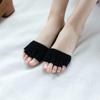 5 Pairs No Show Half Socks Moisture Wicking Nonslip Toe Separator Invisible Forefoot Socks for Women's Dress Shoe Heel