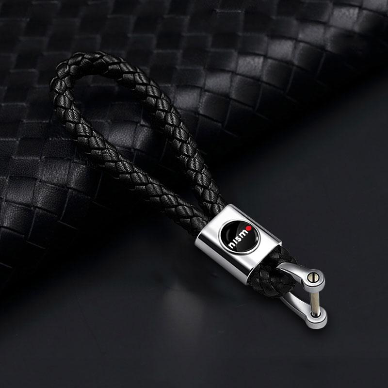 

1 шт. Брелок для ключей автомобиля Кольцо для ключей Шнурок для ключей Стайлинг с эмблемой автомобиля Для Nissan Nismo Tiida Sylphy Teana X Trail T30 T32 Almera Qashqai J10 J11 Nismo