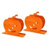 2pcs Cute Pumpkin Napkin Holder  Iron Paper Napkin Holder Hollow Decorative Tissue Dispenser 