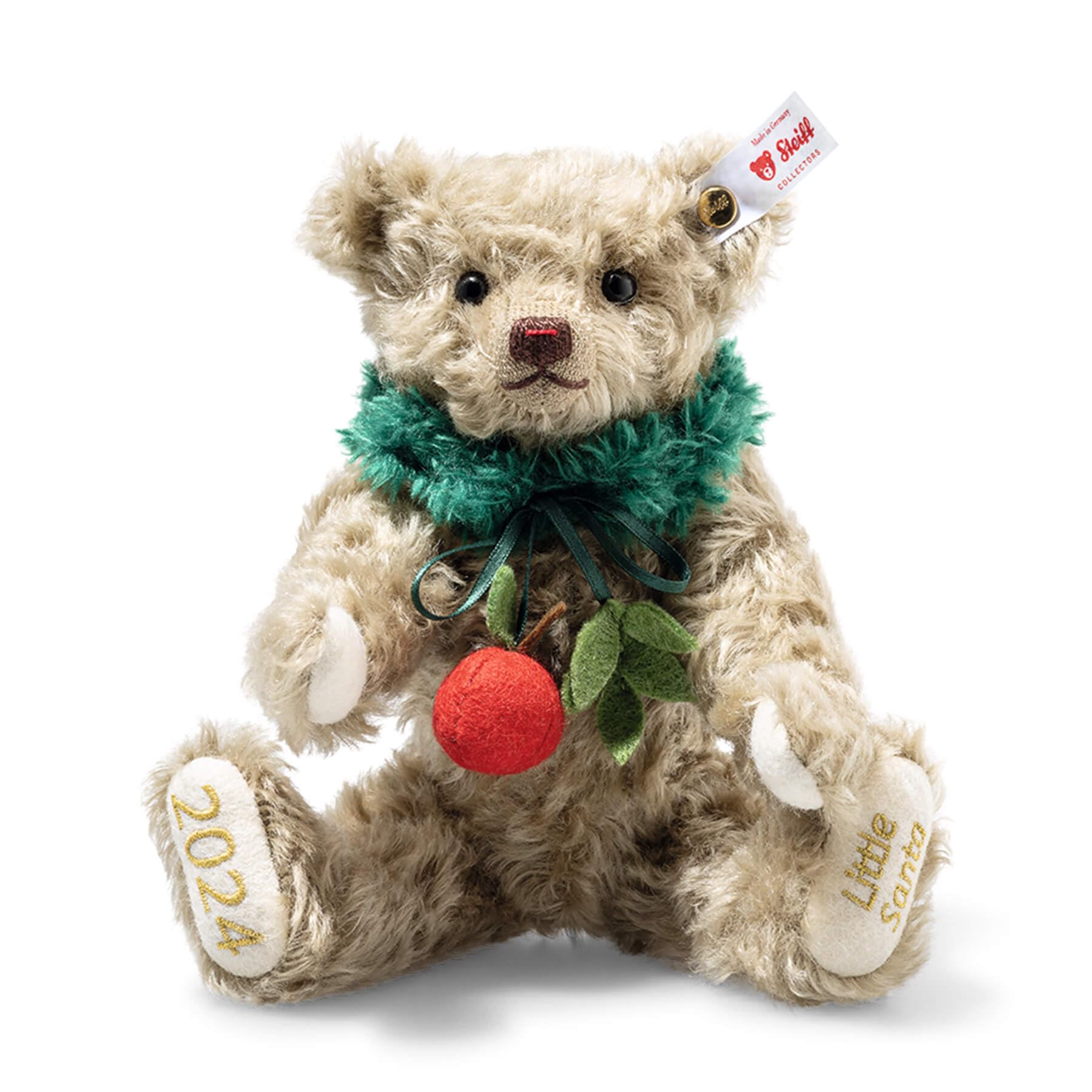 

Steiff Маленький Санта 2024 Яблоко 23см Лимитированный выпуск 679384 (Япония 1500) бежевый