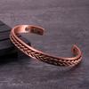 Twisted Pure Copper Magnetic Bracelet Benefits Adjustable Cuff Bangles for Men Women Anthritis Pain Relief Health Energy Jewelry