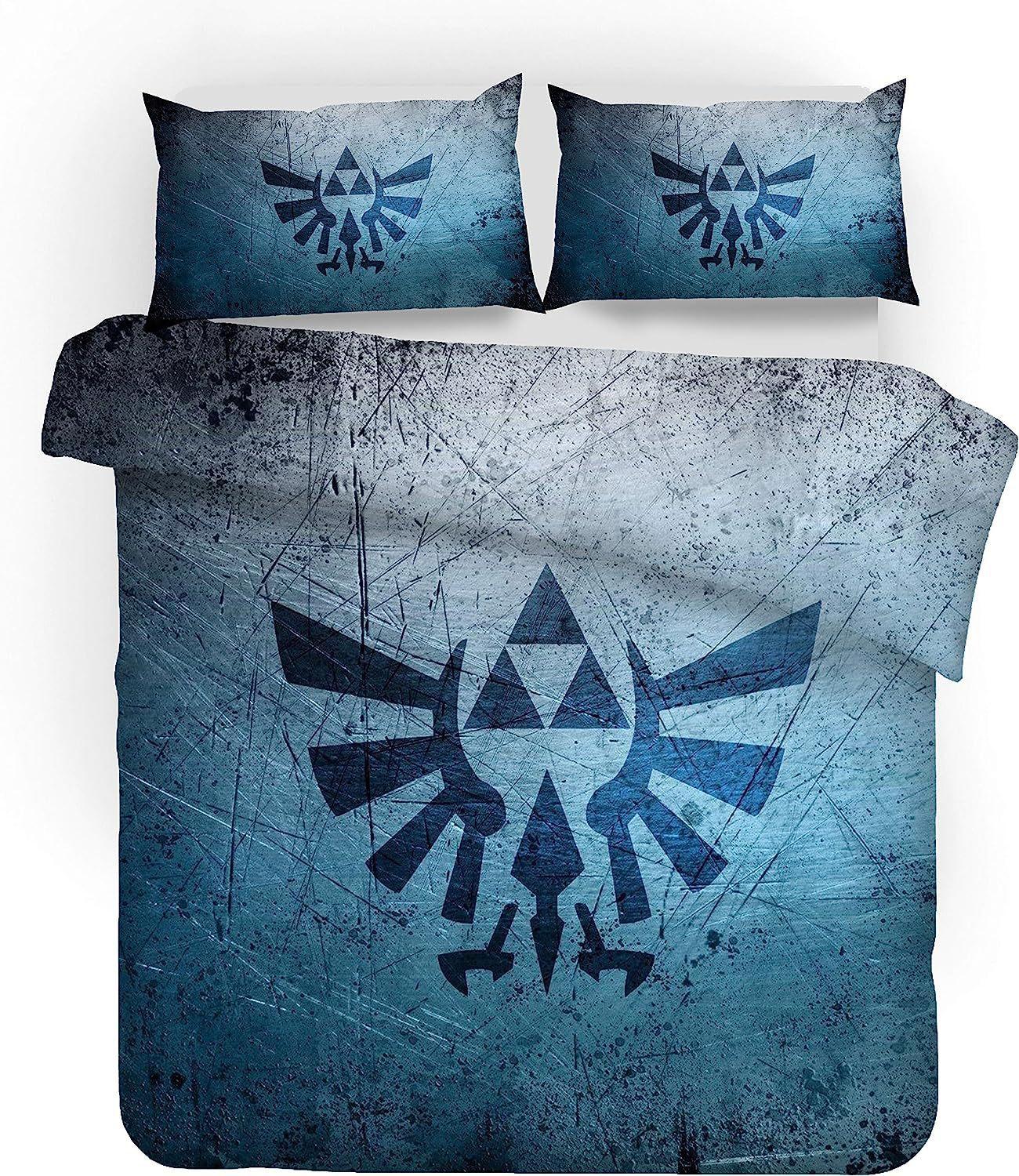 

Digital 3D Printing Three-Piece Zelda Bedding Quilt Cover Pillowcase Home Textiles 100*135