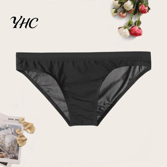 Men Underpants Briefs Stretchy Breathable Comfortable Soft See Through Trendy Ice Silk Sexy Low Waist Panties Daily Life
