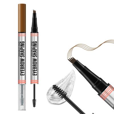 Boobeen Eyebrow Pen and Clear Brow Microblading Eyebrow Pencil and Clear Brow Lash Natural Eyebrow Shaping Defining Kit 2-in-1 Gel, & Mascara, &